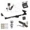 Ultimate Tow Package For 11-17 Honda Odyssey All Models Trailer Hitch w/ Wiring 2" Drop Mount Dual 2" and 1-7/8" Ball Lock Bracket Cover 2" Receiver