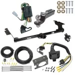 Trailer Hitch Tow Package w/ 7-Way RV Wiring For 99-04 Honda Odyssey All Models w/ 2" Drop Mount 2" Ball Class 3 2" Receiver