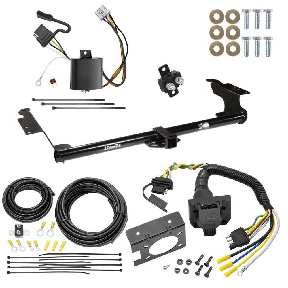 Trailer Hitch w/ 7-Way RV Wiring For 05-10 Honda Odyssey All Models Class 3 2" Receiver
