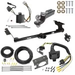 Trailer Hitch Tow Package w/ 7-Way RV Wiring For 05-10 Honda Odyssey All Models w/ 2" Drop Mount 2" Ball Class 3 2" Receiver