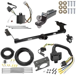 Trailer Hitch Tow Package w/ 7-Way RV Wiring For 05-10 Honda Odyssey All Models w/ 2" Drop Mount 2" Ball Class 3 2" Receiver
