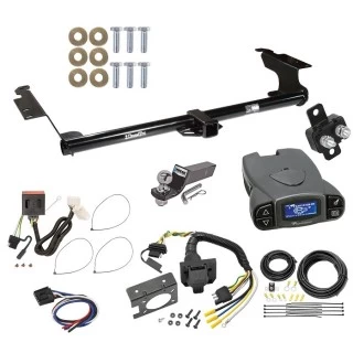 Trailer Hitch Tow Package Prodigy P3 Brake Control For 11-17 Honda Odyssey All Models w/ 7-Way RV Wiring 2" Drop Mount 2" Ball Class 3 2" Receiver Draw-Tite Tekonsha