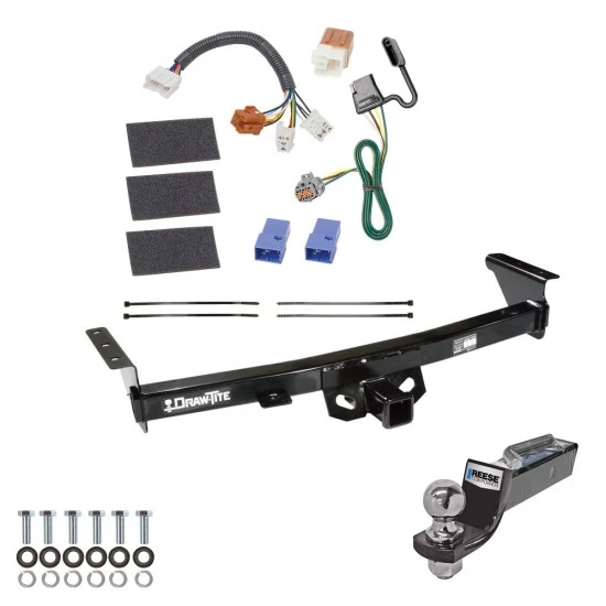 Tow Package For 05-26 Nissan Frontier 09-12 Suzuki Equator Trailer Hitch w/ Wiring 2" Drop Mount 2" Ball 2" Receiver