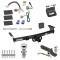 Ultimate Tow Package For 05-26 Nissan Frontier 09-12 Suzuki Equator Trailer Hitch w/ Wiring 2" Drop Mount Dual 2" and 1-7/8" Ball Lock Bracket Cover 2" Receiver