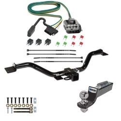Tow Package For 13-17 GMC Acadia Limited Buick Enclave Chevy Traverse Trailer Hitch w/ Wiring 2" Drop Mount 2" Ball 2" Receiver