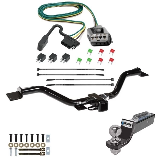 Tow Package For 13-17 GMC Acadia Limited Buick Enclave Chevy Traverse Trailer Hitch w/ Wiring 2" Drop Mount 2" Ball 2" Receiver