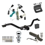 Ultimate Tow Package For 07-09 Saturn Outlook Trailer Hitch w/ Wiring 2" Drop Mount Dual 2" and 1-7/8" Ball Lock Bracket Cover 2" Receiver 