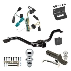 Ultimate Tow Package For 07-10 Saturn Outlook All Models Trailer Hitch w/ Wiring 2" Drop Mount Dual 2" and 1-7/8" Ball Lock Bracket Cover 2" Receiver