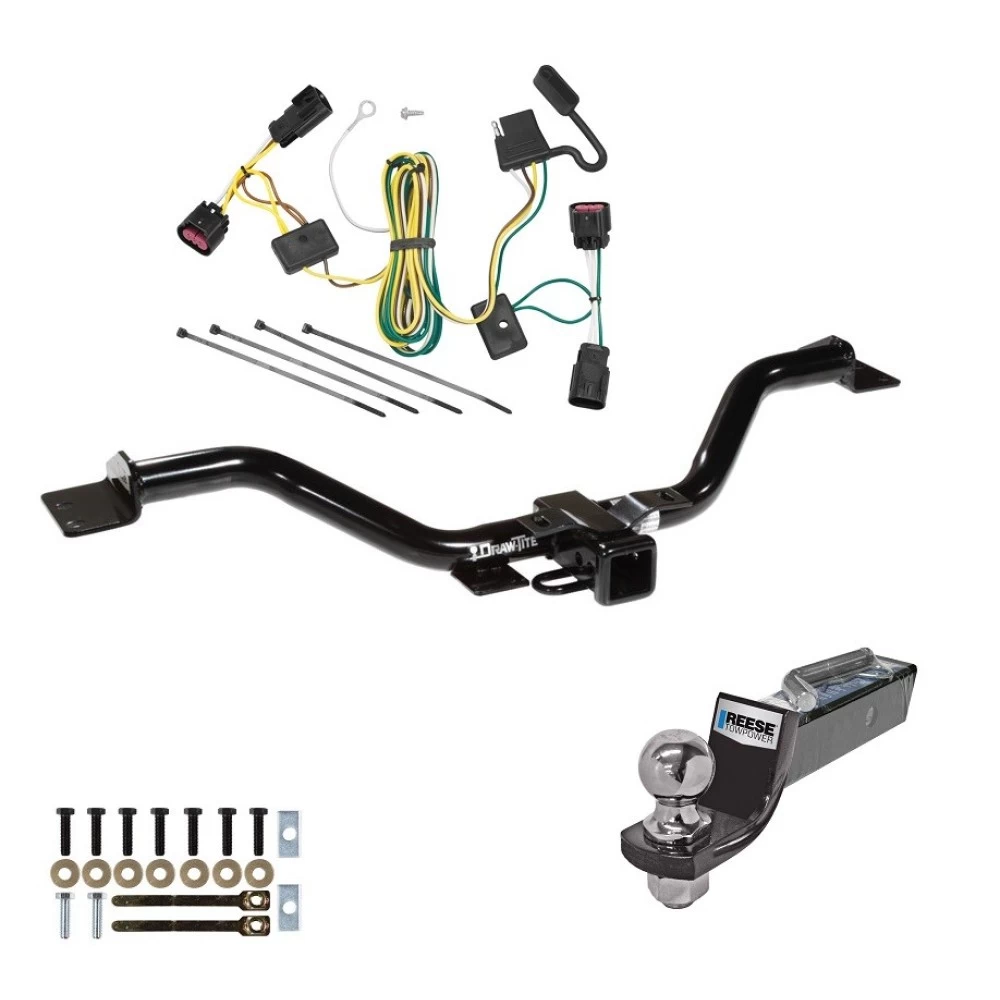 Tow Package For 08-12 Buick Enclave 09-12 Chevrolet Traverse Trailer Hitch w/ Wiring 2" Drop Mount 2" Ball 2" Receiver