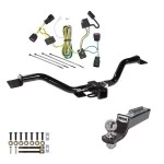 Tow Package For 08-12 Buick Enclave 09-12 Chevrolet Traverse Trailer Hitch w/ Wiring 2" Drop Mount 2" Ball 2" Receiver