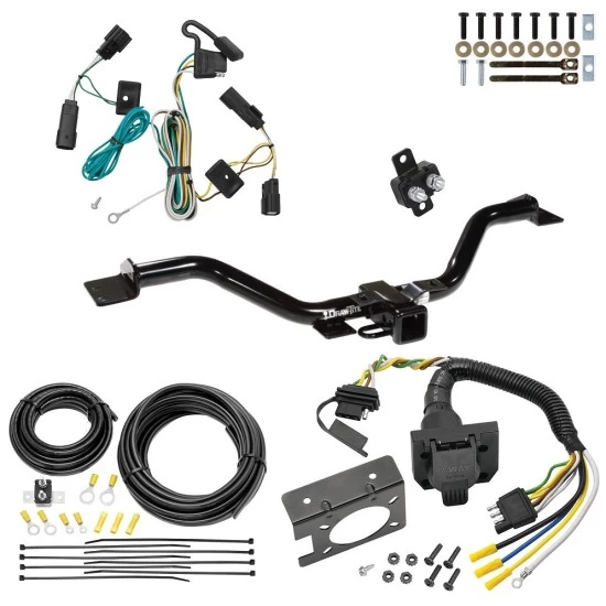 Trailer Hitch w/ 7-Way RV Wiring For 07-17 GMC Acadia Limited Buick Enclave Chevy Traverse 07-09 Saturn Outlook Class 3 2" Receiver