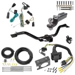 Trailer Hitch Tow Package w/ 7-Way RV Wiring For 07-09 Saturn Outlook w/ 2" Drop Mount 2" Ball Class 3 2" Receiver All Models 