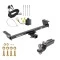 Tow Package For 16-22 Lexus RX350 16-21 RX450h Trailer Hitch w/ Wiring 2" Drop Mount 2" Ball 2" Receiver 