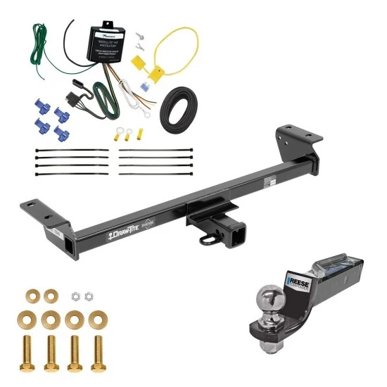 Tow Package For 16-22 Lexus RX350 RX450h Trailer Hitch w/ Wiring 2" Drop Mount 2" Ball 2" Receiver