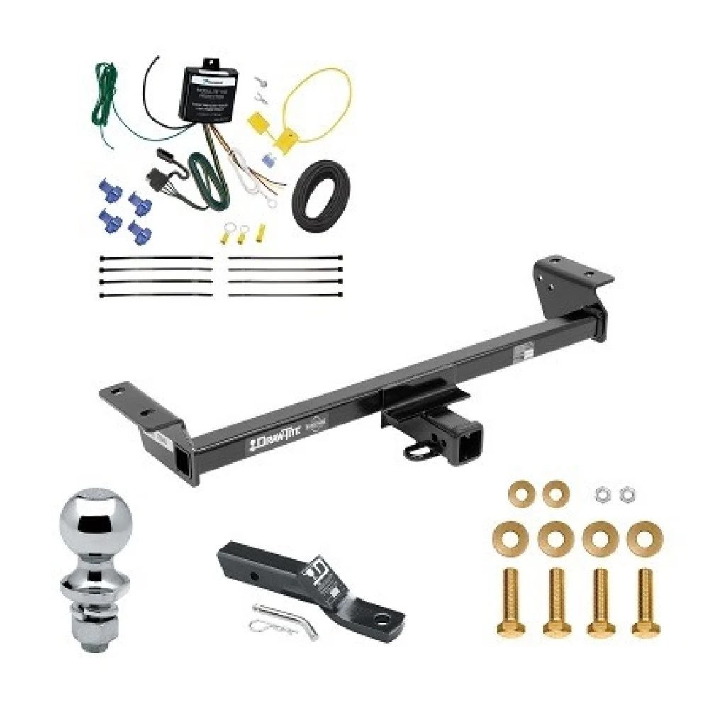 Trailer Tow Hitch For 16-22 Lexus RX350 RX450h Complete Package w/ Wiring and 1-7/8" Ball