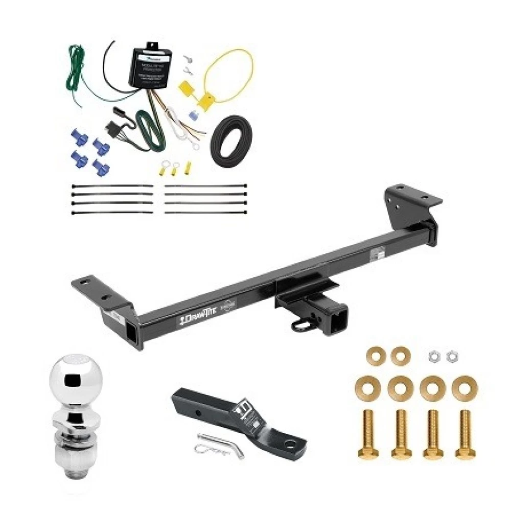 Trailer Tow Hitch For 16-22 Lexus RX350 RX450h Complete Package w/ Wiring and 2" Ball