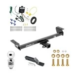 Trailer Tow Hitch For 16-22 Lexus RX350 RX450h Complete Package w/ Wiring and 2" Ball
