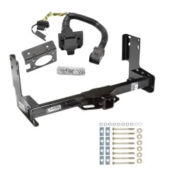 Trailer Hitch w/ 7-Way RV Wiring For 07-09 Dodge Freightliner Sprinter 2500 3500 w/o Factory Step Bumper Class 4 2" Receiver w/Factory 7-Way