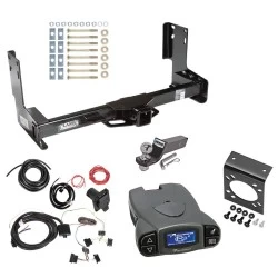 Trailer Hitch Tow Package Prodigy P3 Brake Control For 14-25 Freightliner Mercedes-Benz Sprinter 1500 2500 3500 w/o Factory Step Bumper w/ 7-Way RV Wiring 2" Drop Mount 2" Ball Class 4 2" Receiver Draw-Tite Tekonsha