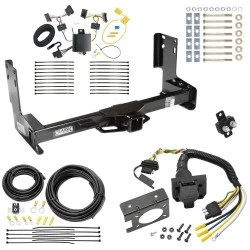 Trailer Hitch w/ 7-Way RV Wiring For 07-13 Mercedes-Benz Freightliner 07-09 Dodge Sprinter 2500 3500 w/o Factory Step Bumper Class 4 2" Receiver