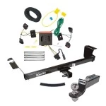 Tow Package For 08-10 Chrysler Town and Country Dodge Grand Caravan Trailer Hitch w/ Wiring 2" Drop Mount 2" Ball 2" Receiver