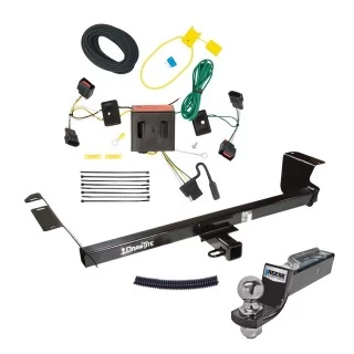 Tow Package For 08-10 Chrysler Town and Country Dodge Grand Caravan Trailer Hitch w/ Wiring 2" Drop Mount 2" Ball 2" Receiver