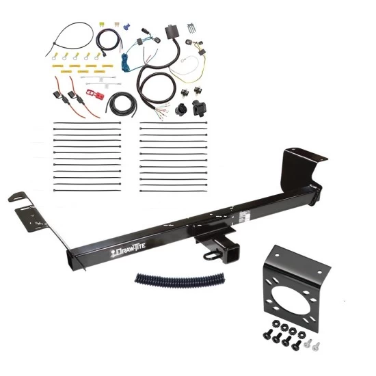 Trailer Hitch w/ 7-Way RV Wiring For 11-16 Chrysler Town and Country 21-21 Grand Caravan 11-20 Dodge Grand Caravan 12-15 RAM C/V Class 3 2" Receiver