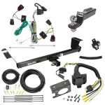 Trailer Hitch Tow Package w/ 7-Way RV Wiring For 09-12 Volkswagen Routan All Models w/ 2" Drop Mount 2" Ball Class 3 2" Receiver