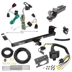 Trailer Hitch Tow Package w/ 7-Way RV Wiring For 09-12 Volkswagen Routan All Models w/ 2" Drop Mount 2" Ball Class 3 2" Receiver