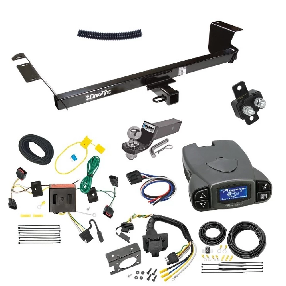 75579 85343 20506 7012a 118552 21536 90195 Draw-Tite Trailer Hitch Tow Package Prodigy P3 Brake Control 08-10 Chrysler Town Country Dodge Grand Caravan 7-Way RV Wiring 2" Drop Mount 2" Ball Class 3 2" Receiver Tekonsha 08 09 10 2008 2009 20 Trailer Hitch Tow Package Prodigy P3 Brake Control For 08-10 Chrysler Town & Country Dodge Grand Caravan w/ 7-Way RV Wiring 2" Drop Mount 2" Ball Class 3 2" Receiver Draw-Tite Tekonsha