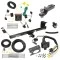 Trailer Hitch Tow Package w/ 7-Way RV Wiring For 08-10 Chrysler Town and Country Dodge Grand Caravan w/ 2" Drop Mount 2" Ball Class 3 2" Receiver