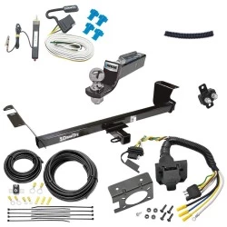 Trailer Hitch Tow Package w/ 7-Way RV Wiring For 13-14 Volkswagen Routan All Models w/ 2" Drop Mount 2" Ball Class 3 2" Receiver
