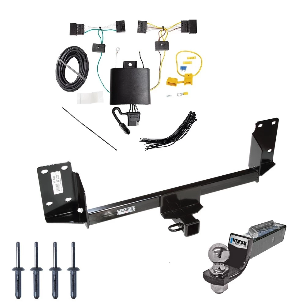 Tow Package For 15-18 BMW X5 All Models Trailer Hitch w/ Wiring 2" Drop Mount 2" Ball 2" Receiver