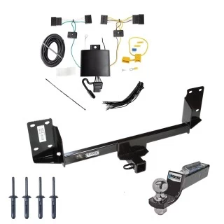 Tow Package For 15-18 BMW X5 All Models Trailer Hitch w/ Wiring 2" Drop Mount 2" Ball 2" Receiver