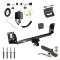 Ultimate Tow Package For 15-18 BMW X5 All Models Trailer Hitch w/ Wiring 2" Drop Mount Dual 2" and 1-7/8" Ball Lock Bracket Cover 2" Receiver