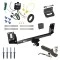 Ultimate Tow Package For 07-14 BMW X5 All Models Trailer Hitch w/ Wiring 2" Drop Mount Dual 2" and 1-7/8" Ball Lock Bracket Cover 2" Receiver