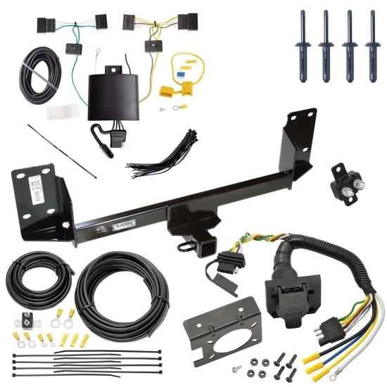 Trailer Hitch w/ 7-Way RV Wiring For 15-18 BMW X5 All Models Class 4 2" Receiver