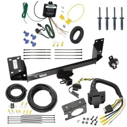 Trailer Hitch w/ 7-Way RV Wiring For 07-14 BMW X5 All Models Class 4 2" Receiver