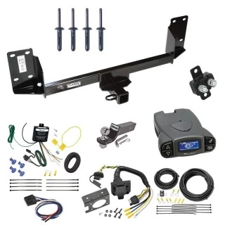 Trailer Hitch Tow Package Prodigy P3 Brake Control For 07-14 BMW X5 All Models w/ 7-Way RV Wiring 2" Drop Mount 2" Ball Class 4 2" Receiver Draw-Tite Tekonsha