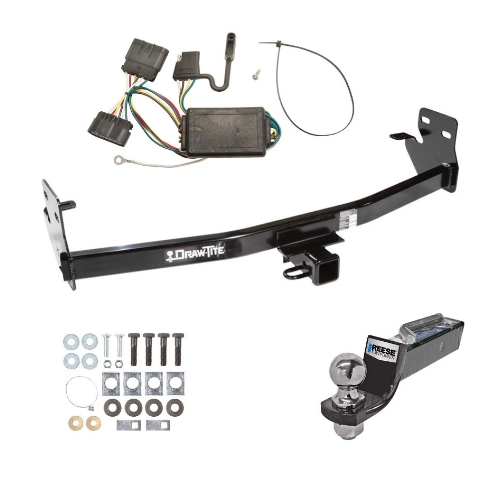Tow Package For 04-12 Chevrolet Colorado GMC Canyon 06-08 Isuzu I-Series Pickup Trailer Hitch w/ Wiring 2" Drop Mount 2" Ball 2" Receiver