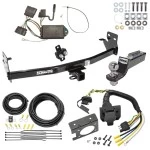 Trailer Hitch Tow Package w/ 7-Way RV Wiring For 04-12 Chevrolet Colorado GMC Canyon 06-08 Isuzu I-Series Pickup w/ 2" Drop Mount 2" Ball Class 4 2" Receiver