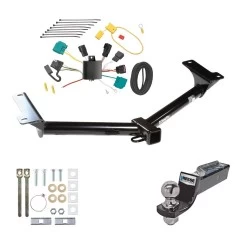 Tow Package For 09-09 Dodge Journey All Models Trailer Hitch w/ Wiring 2" Drop Mount 2" Ball 2" Receiver