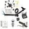 Ultimate Tow Package For 11-20 Dodge Journey w/ LED Taillights Trailer Hitch w/ Wiring 2" Drop Mount Dual 2" and 1-7/8" Ball Lock Bracket Cover 2" Receiver