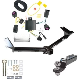 Tow Package For 11-20 Dodge Journey w/o LED Taillights Trailer Hitch w/ Wiring 2" Drop Mount 2" Ball 2" Receiver