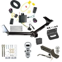 Ultimate Tow Package For 11-20 Dodge Journey w/o LED Taillights Trailer Hitch w/ Wiring 2" Drop Mount Dual 2" and 1-7/8" Ball Lock Bracket Cover 2" Receiver
