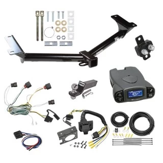 Trailer Hitch Tow Package Prodigy P3 Brake Control For 10-10 Dodge Journey All Models w/ 7-Way RV Wiring 2" Drop Mount 2" Ball Class 3 2" Receiver Draw-Tite Tekonsha