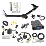 Trailer Hitch Tow Package Prodigy P3 Brake Control For 11-20 Dodge Journey w/o LED Taillights w/ 7-Way RV Wiring 2" Drop Mount 2" Ball Class 3 2" Receiver Draw-Tite Tekonsha