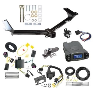 Trailer Hitch Tow Package Prodigy P3 Brake Control For 11-20 Dodge Journey w/o LED Taillights w/ 7-Way RV Wiring 2" Drop Mount 2" Ball Class 3 2" Receiver Draw-Tite Tekonsha