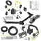 Trailer Hitch Tow Package w/ 7-Way RV Wiring For 11-20 Dodge Journey w/o LED Taillights w/ 2" Drop Mount 2" Ball Class 3 2" Receiver