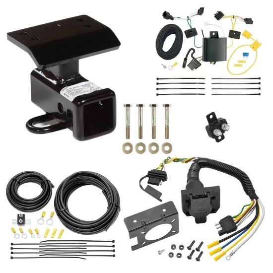 Trailer Hitch w/ 7-Way RV Wiring For 12-17 Volkswagen Tiguan (2018 Limited) Class 3 2" Receiver